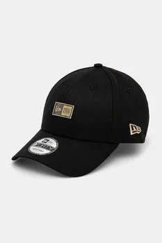 Хлопковая кепка с козырьком New Era, черный