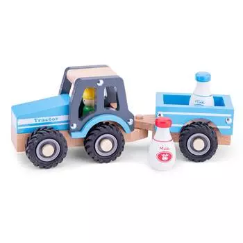 Classic Toys Трактор с прицепом, молоко