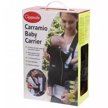 Clippasafe Рюкзак-переноска для детей Carramio, черный