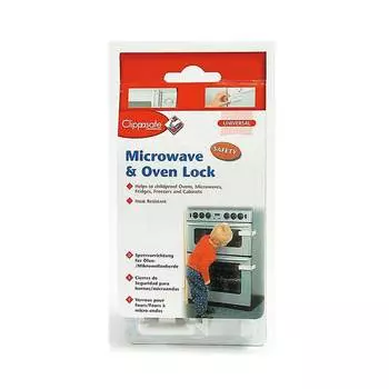 Clippasafe Защитный замок для микроволновой печи и духовки, белый