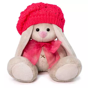Budi Basa Мягкая игрушка Зайка Ми в ажурном берете, 15 см