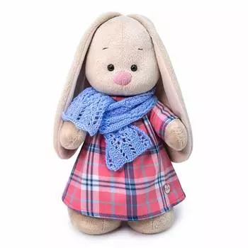Budi Basa Мягкая игрушка Зайка Ми в голубом шарфе, 25 см