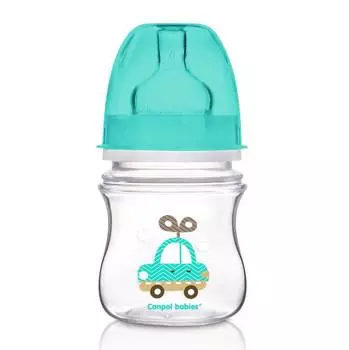 Бутылочка Canpol EasyStart Toys антиколиковая, PP, 0+, 120 мл, 35/220, голубая