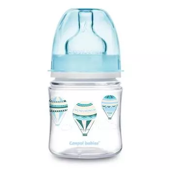 Бутылочка Canpol In the clouds, PP, EasyStart, с широким горлышком, антиколиковая, 35/224, 120 мл, 0м+, голубая
