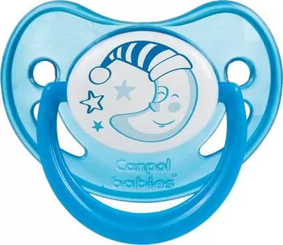 Canpol Night Dreams Пустышка анатомическая силиконовая, 0-6 месяцев, цвет синий, 22/500