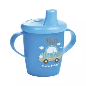 Чашка-непроливайка Canpol Toys 250 мл, голубая