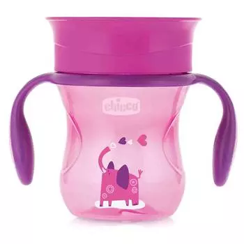 Чашка-поильник Chicco Perfect Cup (носик 360), 12 мес.+, 266 мл, розовый