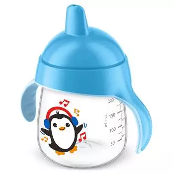 Чашка-поильник Philips Avent 260 мл, 12 мес.+, голубая
