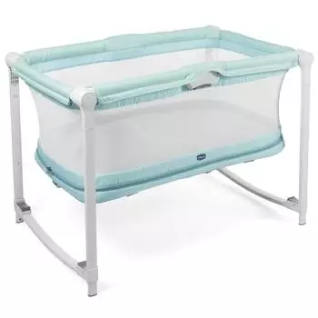 Chicco Кроватка-манеж ZIP &amp; GO Aquarelle, голубая