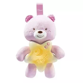 Chicco Подвеска-ночник "Медвежонок", розовый