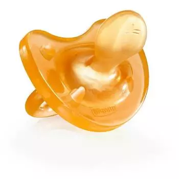 Chicco Пустышка Physio Soft, 0-6 месяцев, натуральный латекс, 310410136