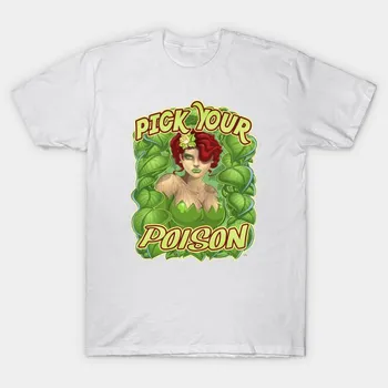 T Shirt Women Pick Your Poison Harajuku Print Kawaii Tshirt Summer Short Sleeve Female T-Shirt Top Tee S розовый
