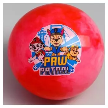 Мяч детский Paw Patrol 22 см, 60 гр, мрамор