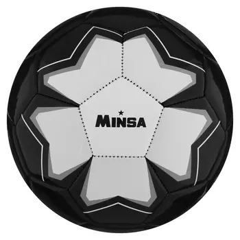 Мяч футбольный Minsa, размер 5, PU, вес 368 г, 32 панели, 3 слоя, машинная сшивка