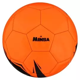 Мяч футбольный Minsa, размер 5, PU, вес 368 гр, 32 панели, 3 слоя, машинная сшивка