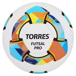 Мяч футзальный Torres Futsal Pro, размер 4, 32 панели, Micro, 4 подслоя, ручная сшивка, цвет белый