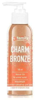 Молочко-хайлайтер для тела Мерцающее с эффектом загара Charm Bronze