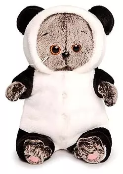 Мягкая игрушка Басик BABY в комбинезоне панда, 20 см