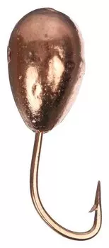 Мормышка «Капля» с отверстием, цвет Copper Plated, D=5, 5 шт.