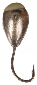 Мормышка «Капля» с отверстием, цвет NL с фосфорной пяткой, D=6, 5 шт.
