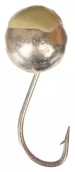 Мормышка «Шар» с отверстием, цвет Silver Plated, с фосфорной пяткой, D=6, 5 шт.