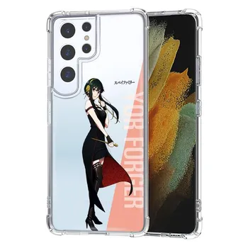 Прозрачный чехол для телефона с аниме для Samsung S10 S20 Fe S21 S22 S8 S9 Plus S21ultra, противоударный чехол, мягкий чехол Spy X Family Capa Samsung S8 Plus