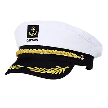 Шляпа моряка, шляпа капитана яхты, костюм капитана моряка, мужская темно-синяя шляпа, регулируемая лодка, темно-синяя шляпа для взрослых, детей, мужчин, женщин белый