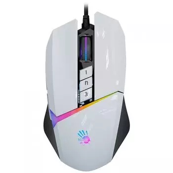 Мышь A4Tech Bloody W60 Max W60 MAX (PANDA WHITE) белый оптическая (10000dpi) USB (10but) 1405069