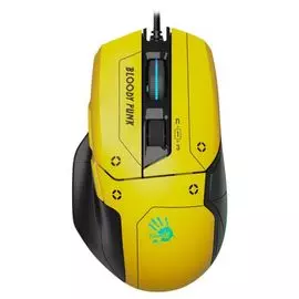 Мышь A4Tech Bloody W70 Max W70 MAX PUNK желтый/черный оптическая (10000dpi) USB (11but) 1529888