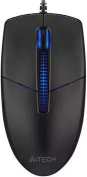 Мышь A4Tech N-530 черная, оптическая (1200dpi) USB (3but) 1920572