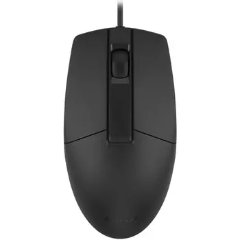 Мышь A4Tech OP-335S черная, оптическая, 1200dpi, silent, USB, 3but (1925266)