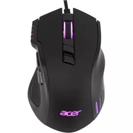 Мышь Acer OMW150 ZL.MCEEE.00P USB, 4800dpi, 8 кнопок, оптическая, черная, с подсветкой