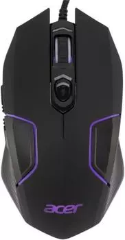 Мышь Acer OMW170 ZL.MCEEE.00R USB, 3200dpi, 6 кнопок, оптическая, черная, с подсветкой
