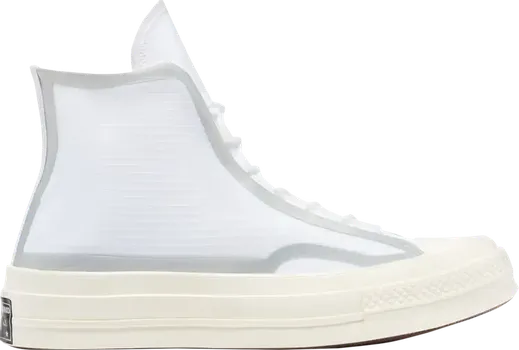 Кроссовки Converse Chuck 70 High Metallic Tape Seam, белый