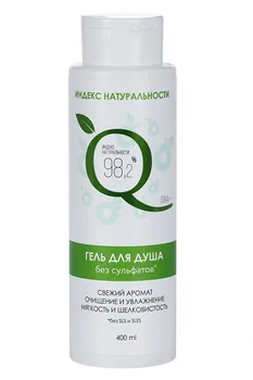 Гель д/душа ICHTHYONELLA безсульфатный свежий аромат Индекс Натуральности, 400 мл