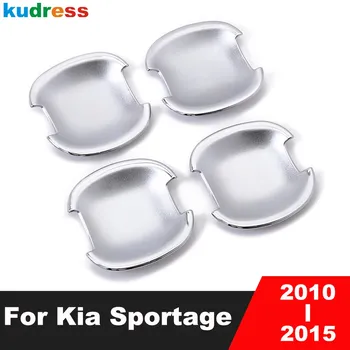 4 шт., хромированные накладки на дверные ручки для Kia Sportage 2010, 2011, 2012, 2013, 2014, 2015