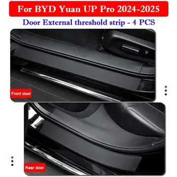 Для BYD Yuan UP Pro 2024 2025, защитные наклейки на порог автомобиля, багажник, устойчивые к царапинам, ударопрочные наклейки на дверь багажника