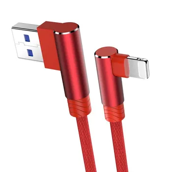 1M/2M/3M 90-градусный USB-кабель для быстрой зарядки iPhone 11 12 13 14 PRO Xs Max Xr X 8 7 6 6S Plus 5 5S SE2020 iPad шнур Origin Mobile Phones 1m