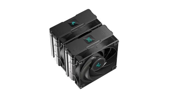 Кулер для процессора DeepCool AG620 DIGITAL для Socket/115x/1200/1700/1851/AM4/AM5, 120 мм, 1950rpm, 29.4 дБА, 260 Вт, 4-pin PWM, Al+Cu (R-AG620-BKNDMN-G-1)