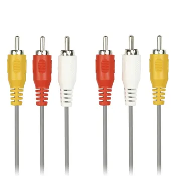 Кабель 3RCA(M)-3RCA(M), 5м, серый Smartbuy (KA-235-100})