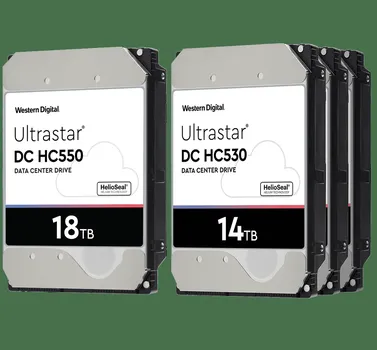 Жесткий диск (HDD) Western Digital 18Tb Ultrastar DC HC550, 3.5", 7.2K, 512Mb, 4Kn/512e, SATA3 (WUH721818ALE6L4/0F38459/0F38467)