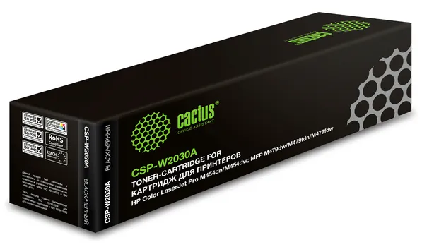 Картридж лазерный Cactus CSP-W2030A (№415A/W2030A), черный, 2400 страниц, совместимый для LJ M454/MFP M479