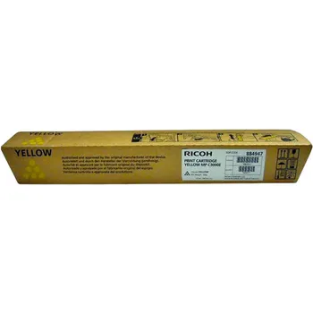 Картридж лазерный Ricoh MPC3000E/842031/884947, желтый, 15000 страниц, оригинальный для Ricoh Aficio MP C2000/C2500/C3000
