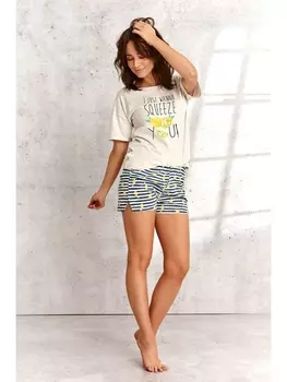 Пижамы 2495 SS21 LEMON Пижама женская с шортами