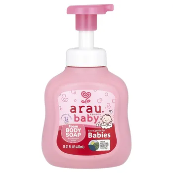 arau.baby, Пенное мыло для тела, Лаванда, 15,21 жидких унций (450 мл)