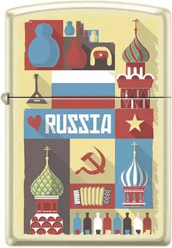 Зажигалки Zippo Z_216-Russian-Postcard