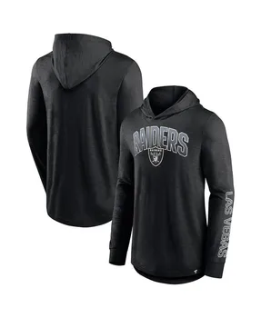 Мужская фирменная черная толстовка с капюшоном las vegas raiders front runner pullover Fanatics, черный