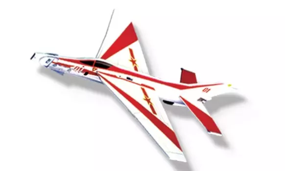 Самолет LYONAEEC Aerobatic Glider "August 1st", 29 см, белый/красный (66001)