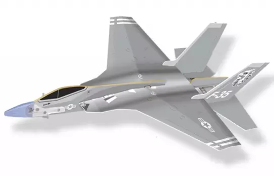 Самолет LYONAEEC Large Power Fighter "F-35 Lightning II", 45.5 см, серый (01102)