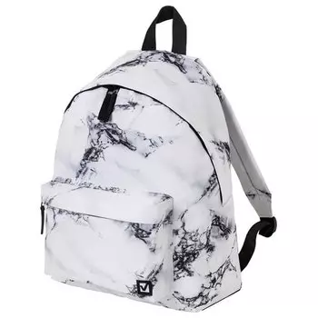 Рюкзак Brauberg сити-формат Marble, анатомическая спинка, 1 отделение, белый (229886)